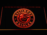 Baltimore Orioles (26) LED Neon Sign USB - Orange - TheLedHeroes