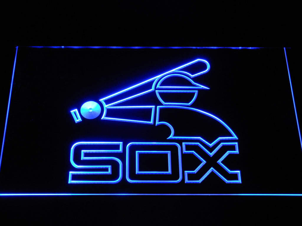 Chicago White Sox (26) LED Neon Sign USB - Blue - TheLedHeroes