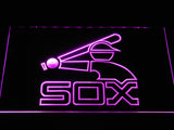 Chicago White Sox (26) LED Neon Sign Electrical - Purple - TheLedHeroes