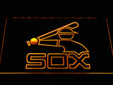 Chicago White Sox (26) LED Neon Sign USB - Yellow - TheLedHeroes