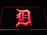 Detroit Tigers Logo LED Neon Sign USB - Red - TheLedHeroes