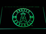 Los Angeles Angels (9) LED Neon Sign USB - Green - TheLedHeroes