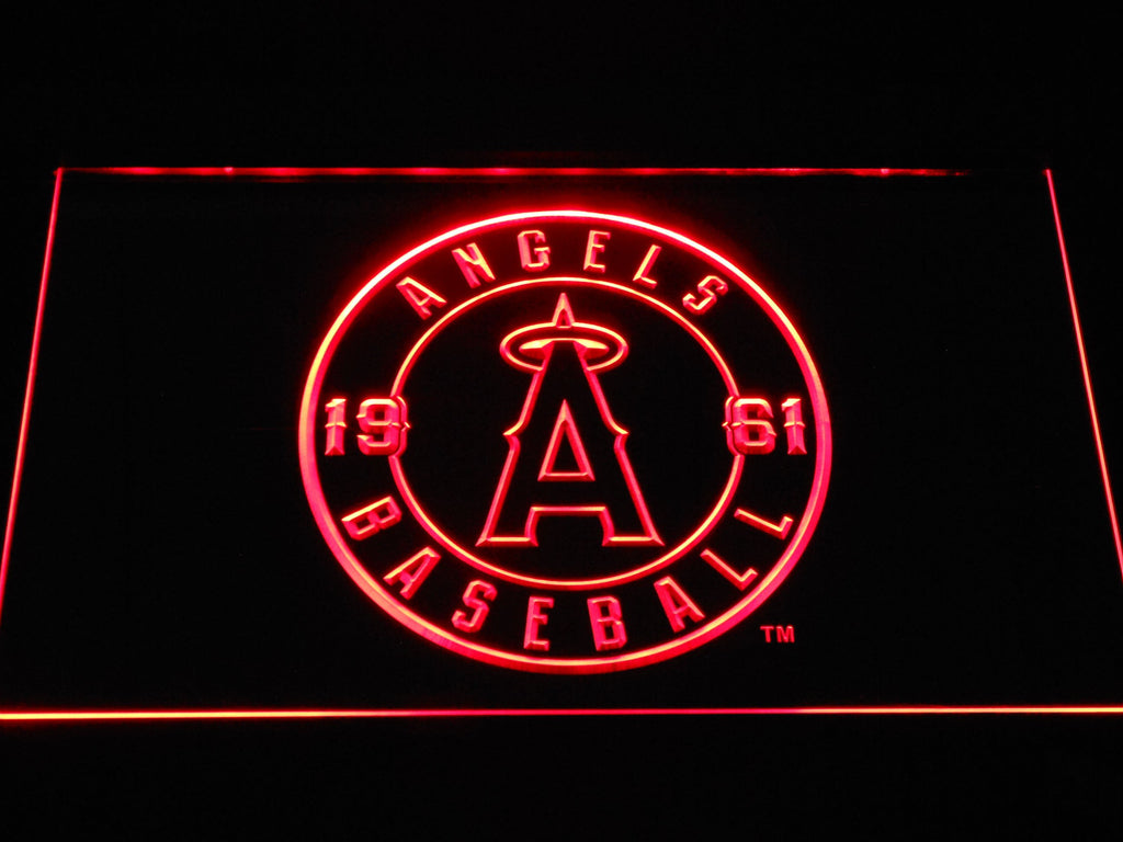 Los Angeles Angels (9) LED Neon Sign USB - Red - TheLedHeroes
