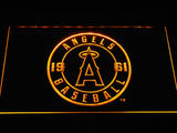 Los Angeles Angels (9) LED Neon Sign USB - Yellow - TheLedHeroes