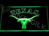 Texas Longhorns LED Neon Sign USB - Green - TheLedHeroes