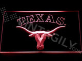 Texas Longhorns LED Neon Sign Electrical - Red - TheLedHeroes