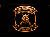 FREE 2nd Battalion 1st Marines LED Sign - Orange - TheLedHeroes