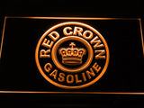 Red Crown Gasoline LED Neon Sign USB - Orange - TheLedHeroes