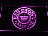 Red Crown Gasoline LED Neon Sign USB - Purple - TheLedHeroes