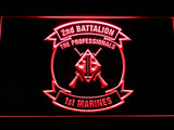 FREE 2nd Battalion 1st Marines LED Sign - Red - TheLedHeroes