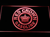 Red Crown Gasoline LED Neon Sign USB - Red - TheLedHeroes