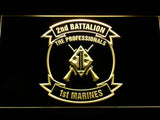 2nd Battalion 1st Marines LED Neon Sign Electrical - Yellow - TheLedHeroes