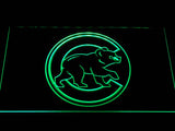 Chicago Cubs (3) LED Neon Sign USB - Green - TheLedHeroes