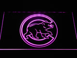 Chicago Cubs (3) LED Neon Sign Electrical - Purple - TheLedHeroes