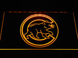 Chicago Cubs (3) LED Neon Sign USB - Yellow - TheLedHeroes