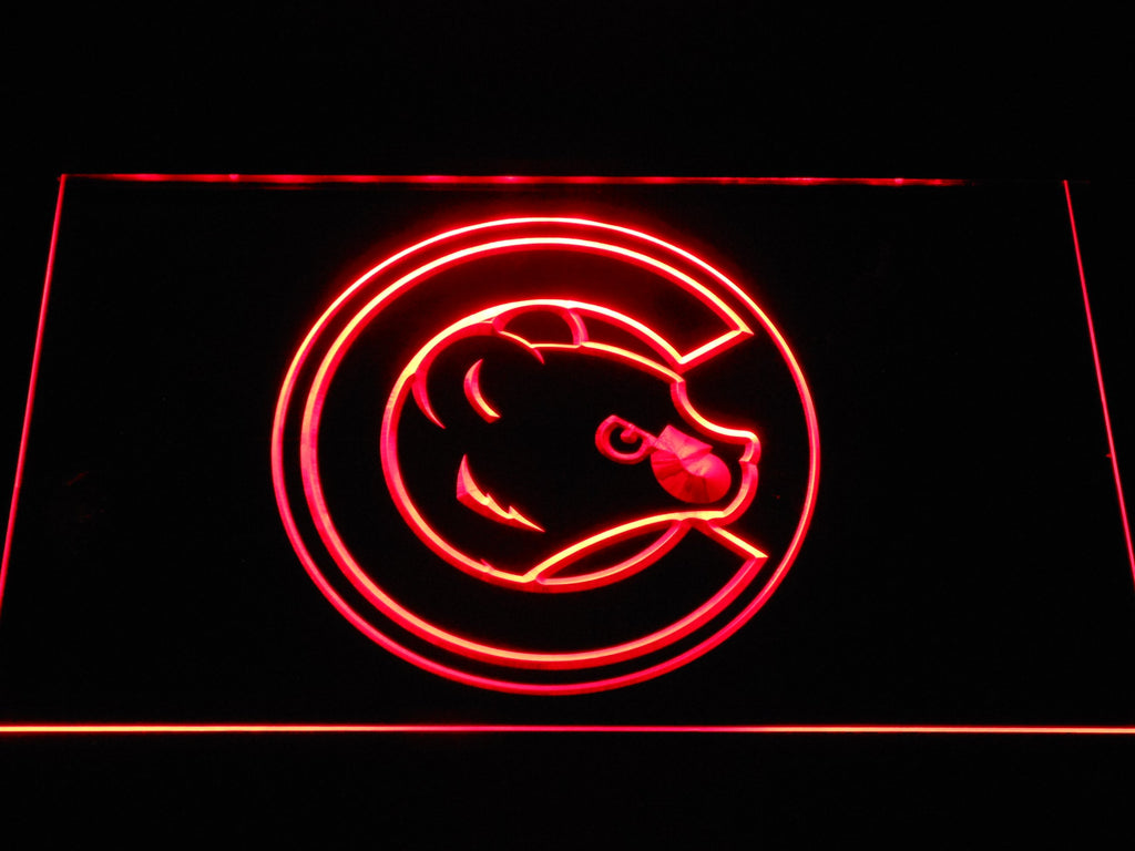 Chicago Cubs (4) LED Neon Sign USB - Red - TheLedHeroes