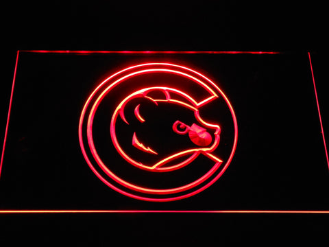 Chicago Cubs (4) LED Neon Sign USB - Red - TheLedHeroes