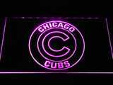 Chicago Cubs (5) LED Neon Sign USB - Purple - TheLedHeroes