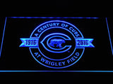 Chicago Cubs 100th Anniversary LED Neon Sign Electrical - Blue - TheLedHeroes