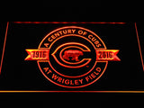 FREE Chicago Cubs 100th Anniversary LED Sign - Orange - TheLedHeroes