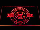 FREE Chicago Cubs 100th Anniversary LED Sign - Red - TheLedHeroes