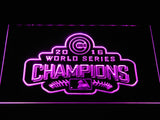 Chicago Cubs 2016 Champions  LED Neon Sign USB - Purple - TheLedHeroes
