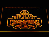 Chicago Cubs 2016 Champions  LED Neon Sign USB - Yellow - TheLedHeroes
