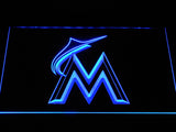 Miami Marlins LED Neon Sign USB - Blue - TheLedHeroes