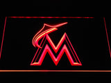 Miami Marlins LED Neon Sign Electrical - Red - TheLedHeroes