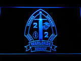 2nd Battalion 2nd Marines LED Neon Sign USB - Blue - TheLedHeroes