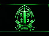 FREE 2nd Battalion 2nd Marines LED Sign - Green - TheLedHeroes