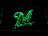 Milwaukee Brewers LED Neon Sign USB - Green - TheLedHeroes