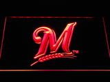 Milwaukee Brewers LED Neon Sign USB - Red - TheLedHeroes