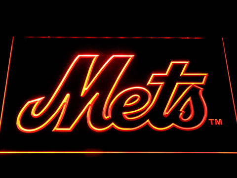 New York Mets LED Neon Sign Electrical - Orange - TheLedHeroes