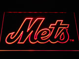 New York Mets LED Neon Sign USB - Red - TheLedHeroes