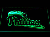 Philadelphia Phillies (3) LED Neon Sign Electrical - Green - TheLedHeroes