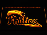 Philadelphia Phillies (3) LED Neon Sign Electrical - Yellow - TheLedHeroes
