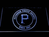 Pittsburgh Pirates LED Neon Sign USB - White - TheLedHeroes