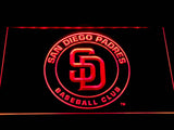 San Diego Padres LED Neon Sign USB - Red - TheLedHeroes