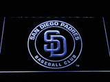 San Diego Padres LED Neon Sign USB - White - TheLedHeroes