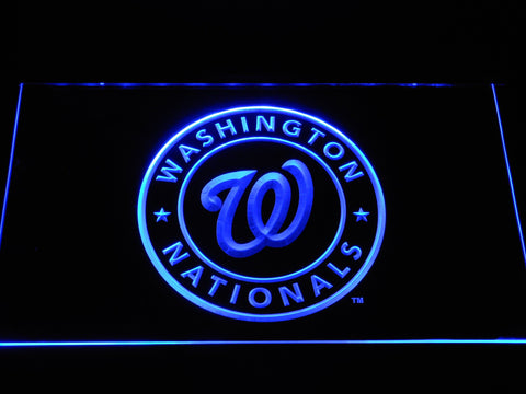 Washington Nationals LED Neon Sign Electrical - Blue - TheLedHeroes