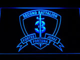 2nd Battalion 3rd Marines LED Neon Sign USB - Blue - TheLedHeroes