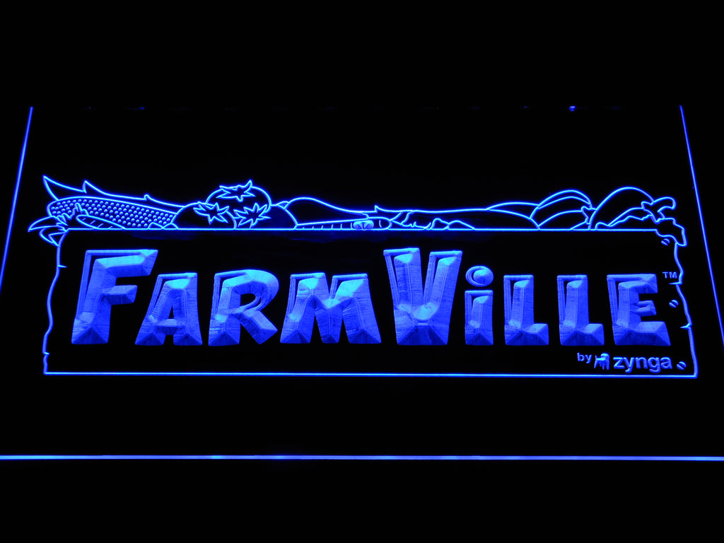 FREE Farmville LED Sign - Blue - TheLedHeroes