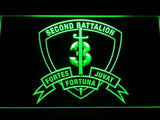 2nd Battalion 3rd Marines LED Neon Sign USB - Green - TheLedHeroes