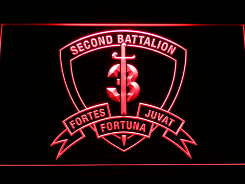 FREE 2nd Battalion 3rd Marines LED Sign - Red - TheLedHeroes