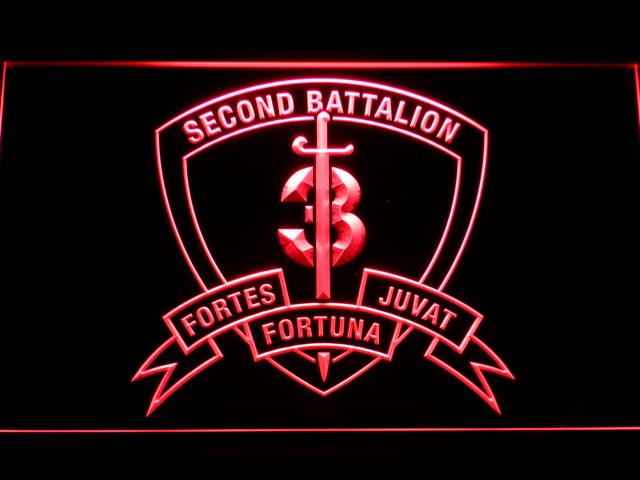 2nd Battalion 3rd Marines LED Neon Sign Electrical - Red - TheLedHeroes