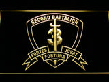 FREE 2nd Battalion 3rd Marines LED Sign - Yellow - TheLedHeroes