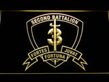 2nd Battalion 3rd Marines LED Neon Sign Electrical - Yellow - TheLedHeroes