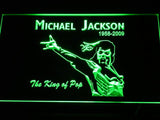 Michael Jackson King of Pop LED Neon Sign USB - Green - TheLedHeroes