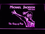 Michael Jackson King of Pop LED Neon Sign USB - Purple - TheLedHeroes